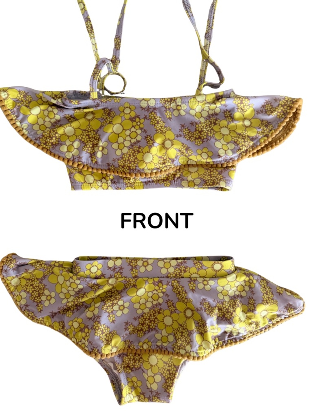 Kate Quinn Ruffle Pom-Pom Two-Piece Swimsuit | 12m-18m